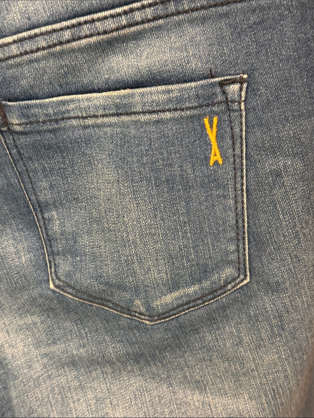 🌺🌺🌺BOGOHO🌺🌺🌺Vintage America Blue Embroidered Floral Ankle Jeans-4 - Picture 9 of 12